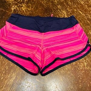 Hot pink running shorts